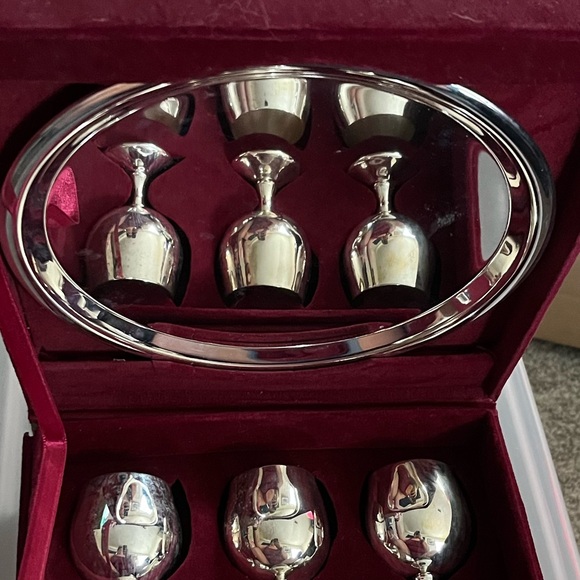 Godinger Silver Art Cordial set - Picture 1 of 9